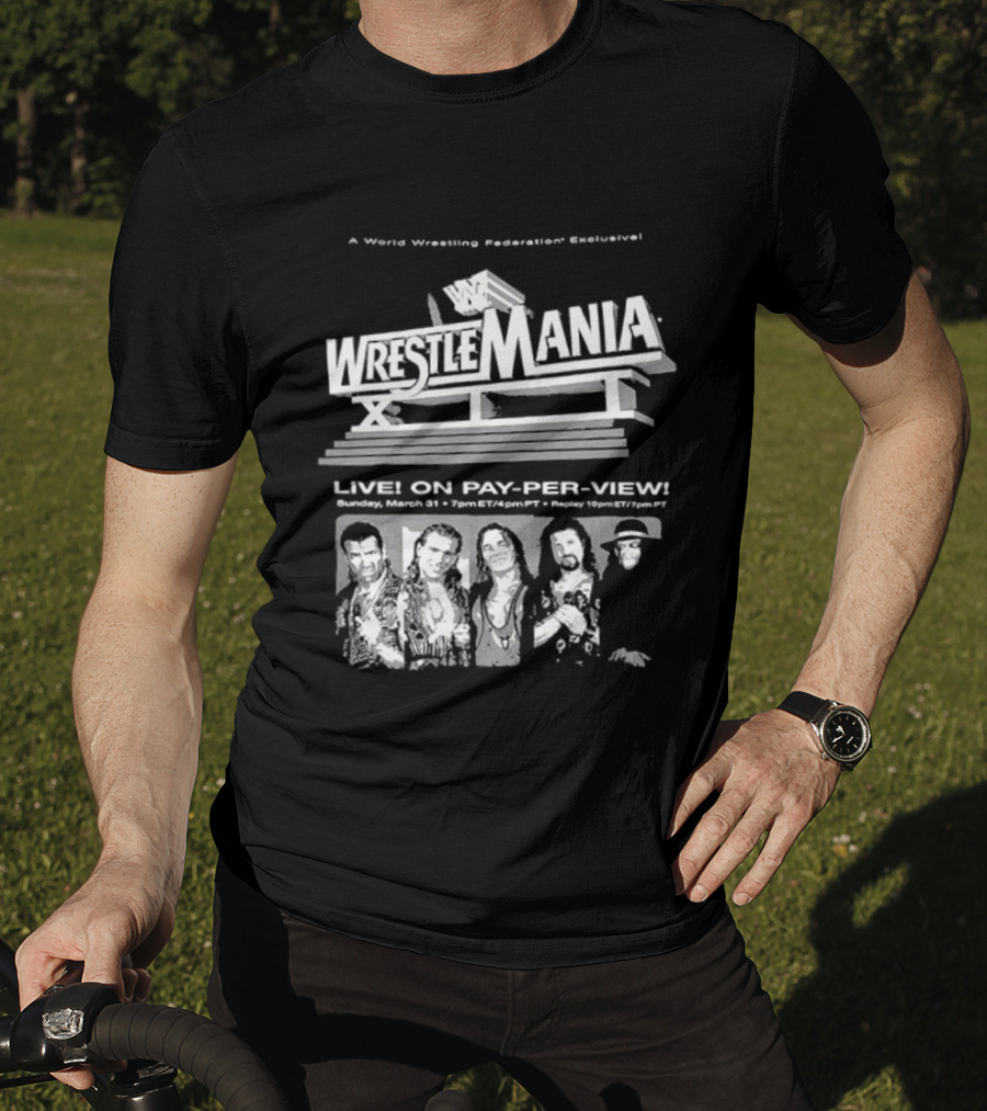 WrestleMania XII World Wrestling Federation Live On Pay Per View March 31 1996 Anaheim T-Shirt