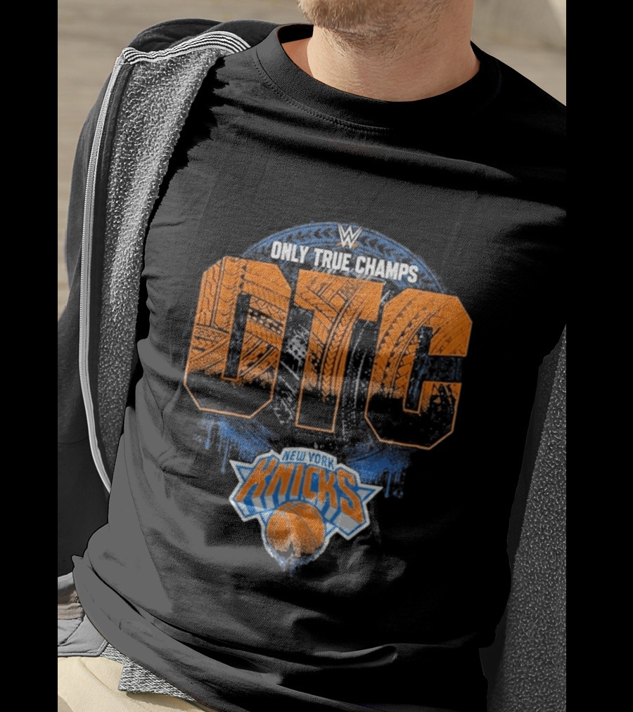 WWE Only True Champs OTC New York Knicks Basket T-Shirt