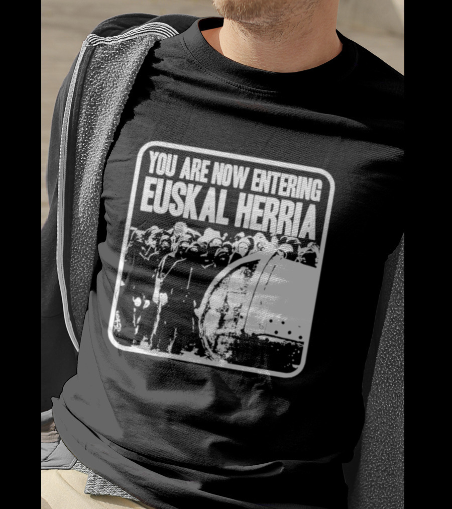 You Are Now Entering Euskal Herria Cosmic Tentacles Studio Edition Historic Basque Country Graffiti T-Shirt