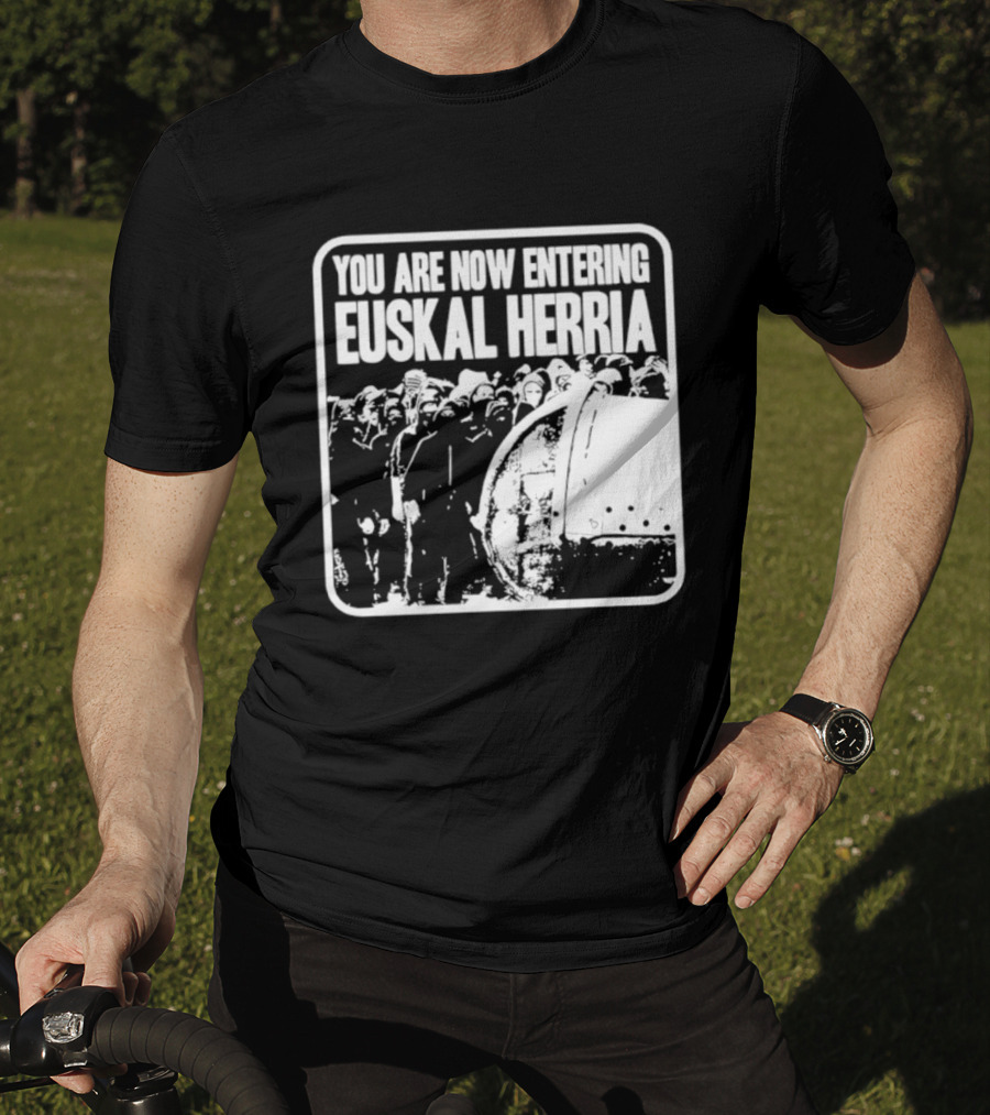 You Are Now Entering Euskal Herria Cosmic Tentacles Studio Edition Historic Basque Country Graffiti T-Shirt