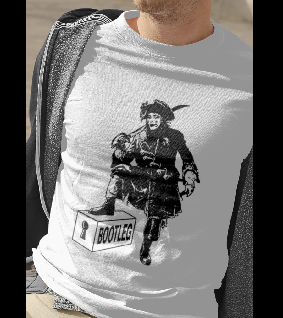 Bootleg The Garden Ghosts Spirits Shades Spectres Apparitions Pirate 2 Sided T-Shirt