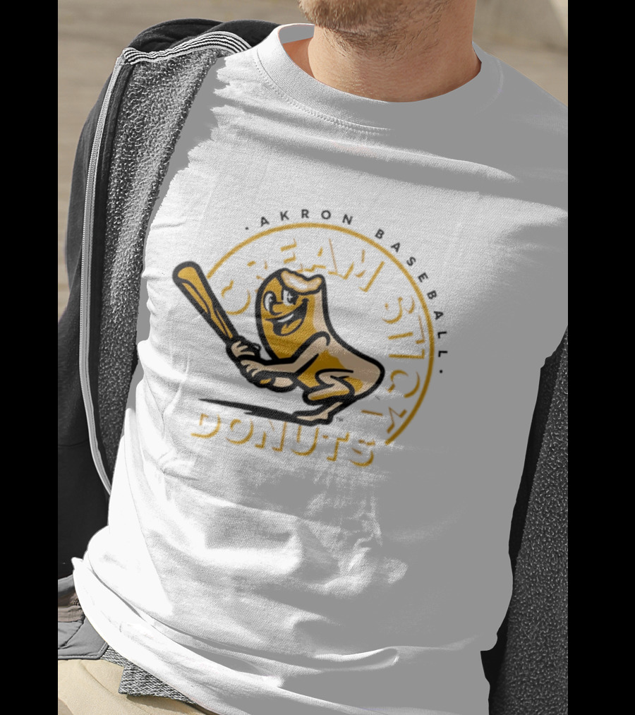 Cream Stick Donuts Akron Baseball T-Shirt