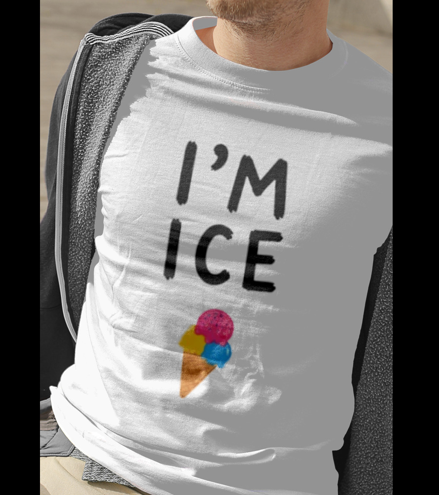I'm Ice Cream Dessert Fun Colorful Cone T-Shirt