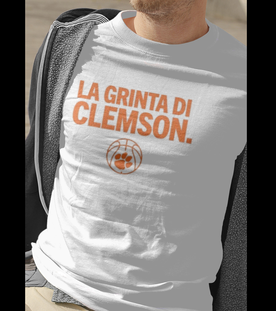 La Grinta Di Clemson Tigers Basketball Paw T-Shirt