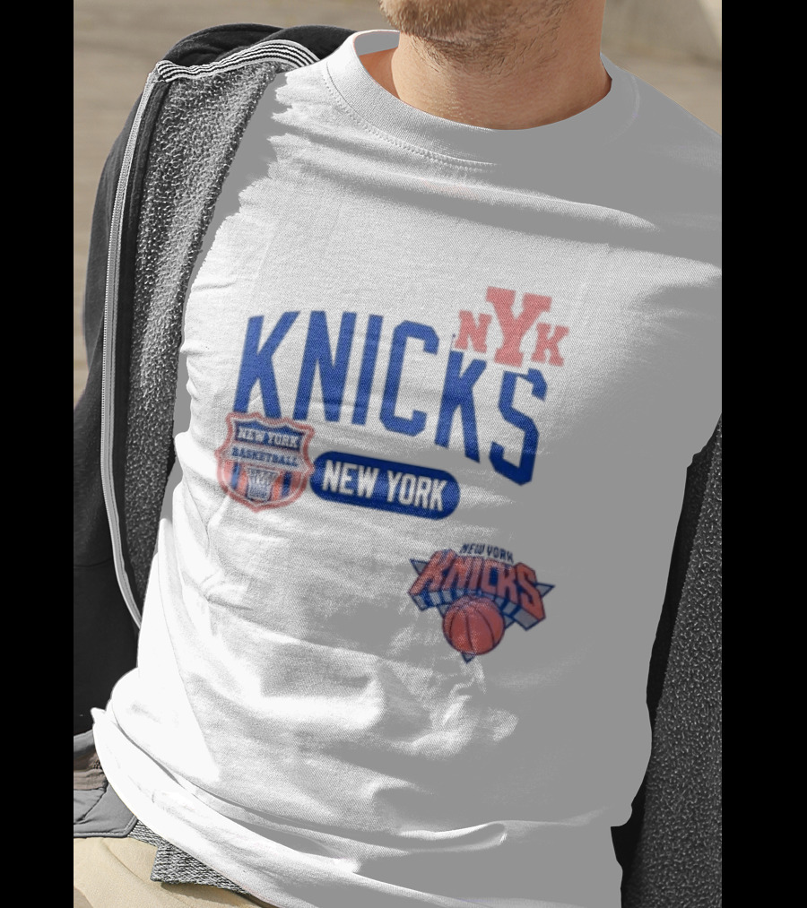 New York Knicks NYK Basketball NBA Collage T-Shirt