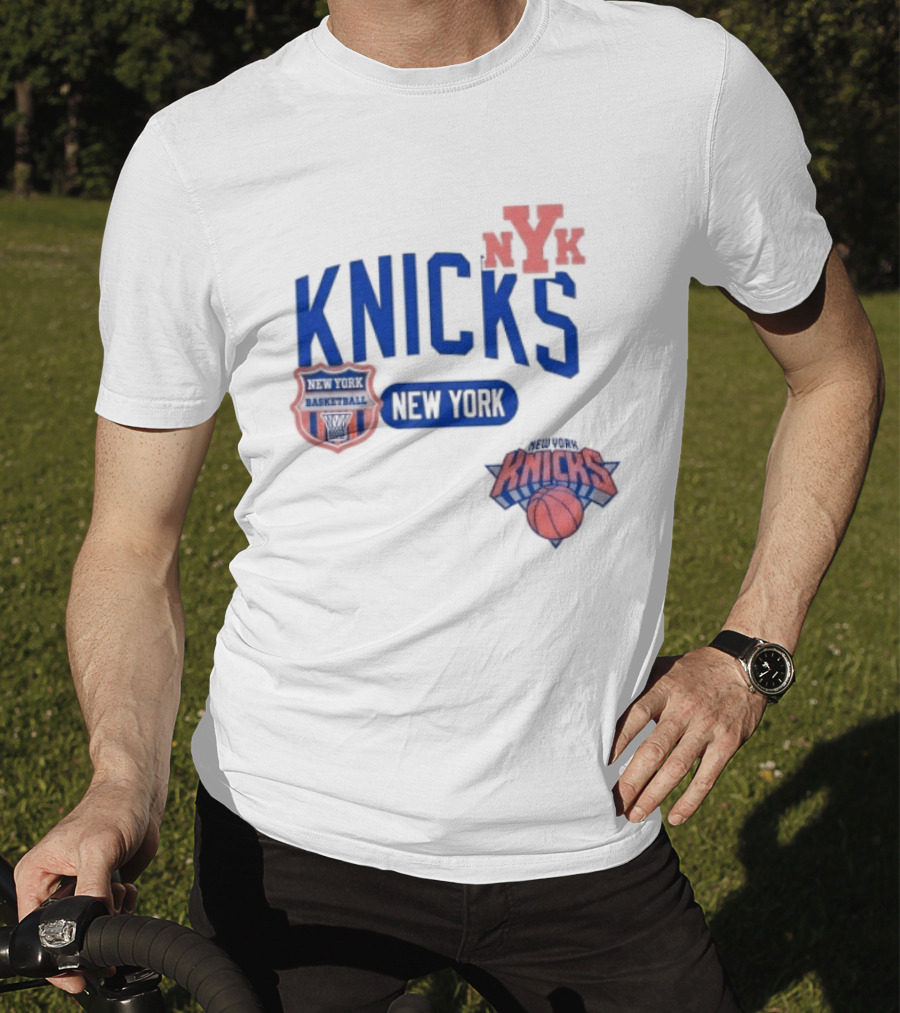New York Knicks NYK Basketball NBA Collage T-Shirt