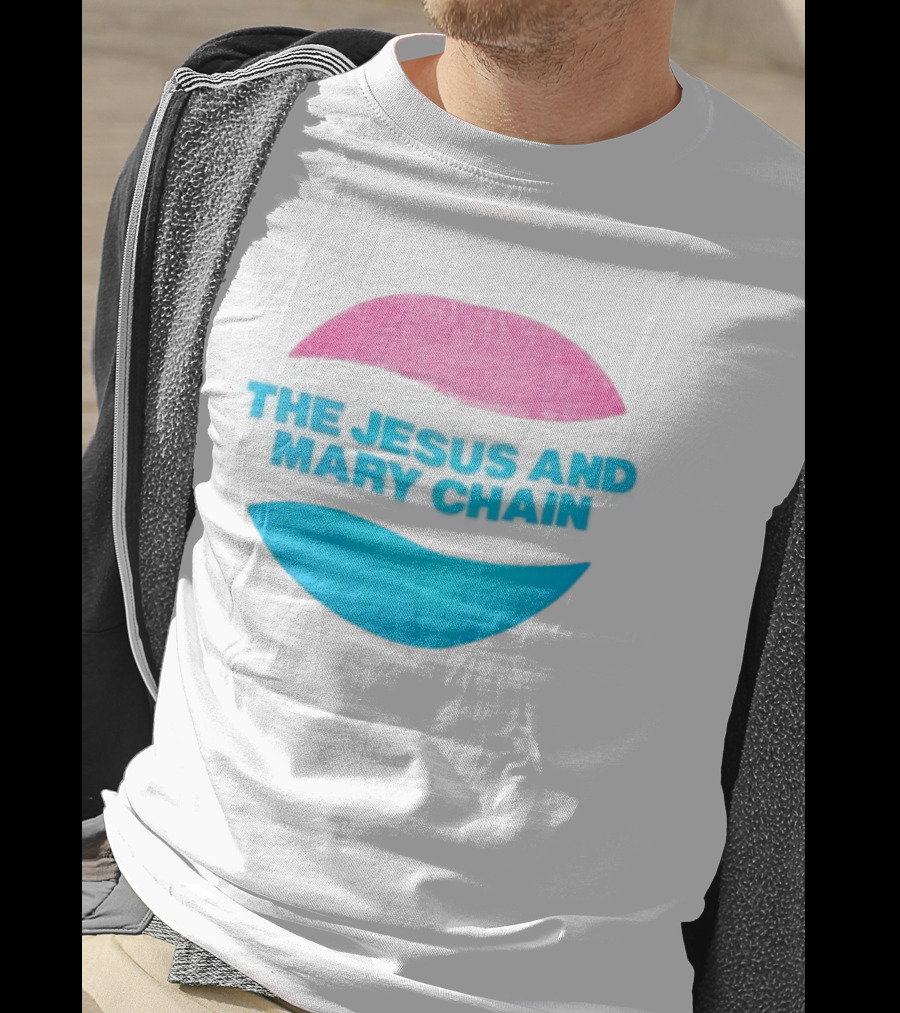 The Jesus And Mary Chain Pink Blue Lips Alternative Rock T-Shirt