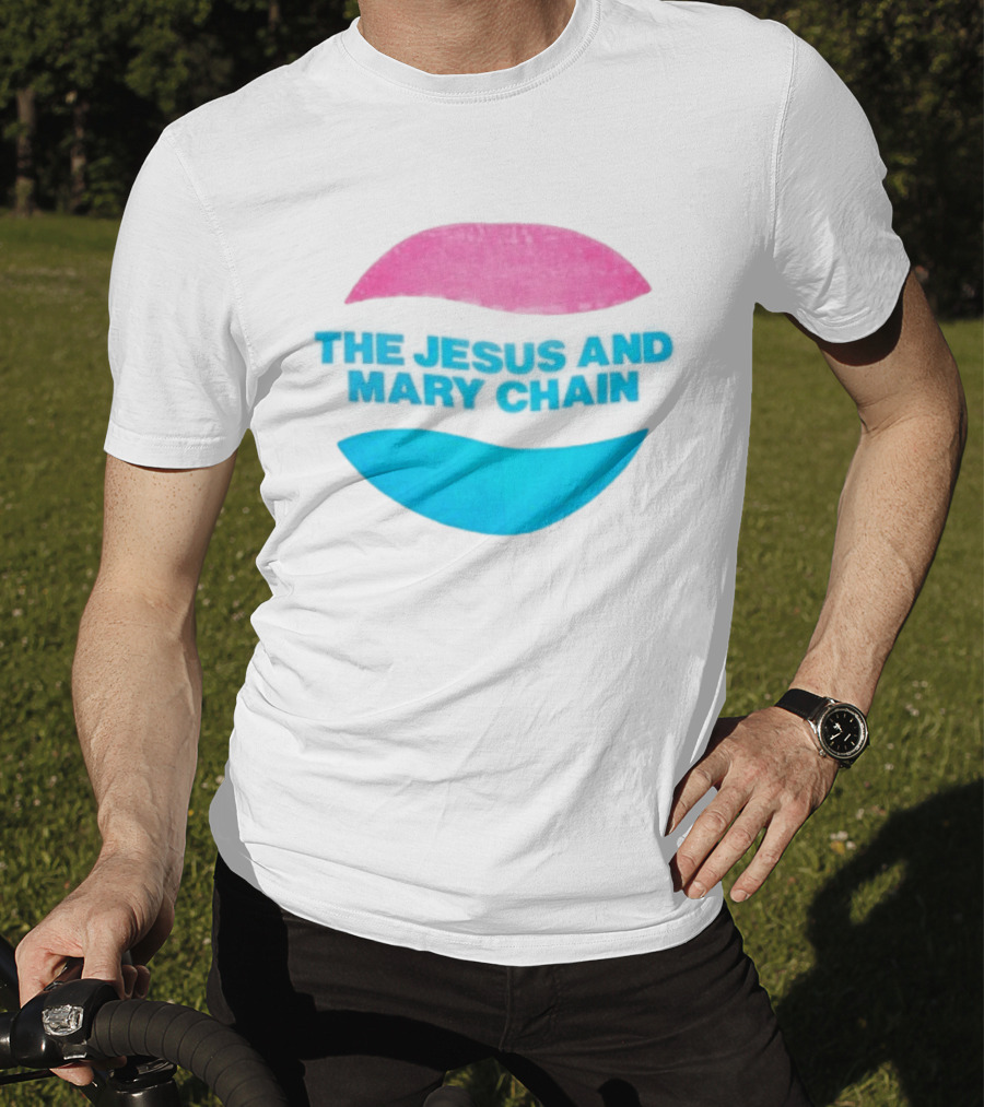 The Jesus And Mary Chain Pink Blue Lips Alternative Rock T-Shirt
