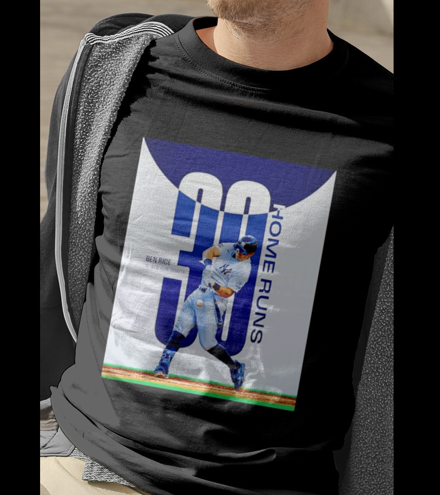 Ben Rice New York Yankees 30 Home Runs Milestone T-Shirt