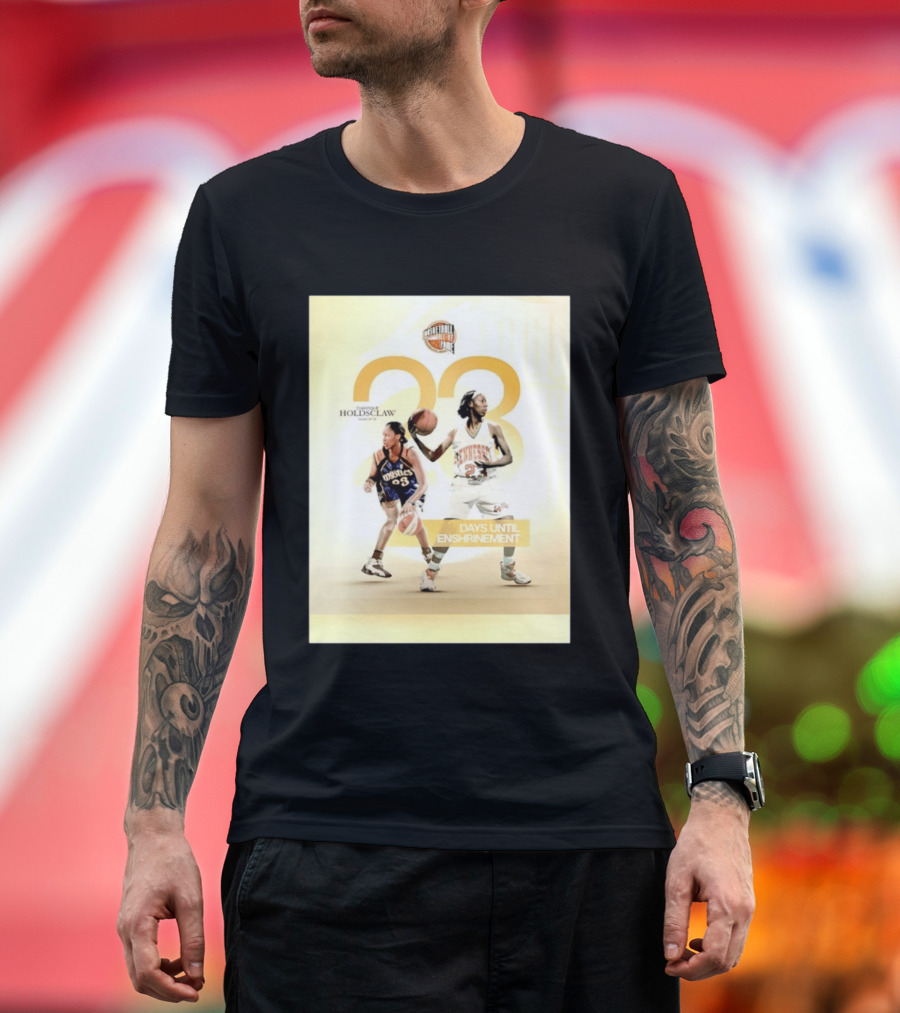 Chamique Holdsclaw Basketball Hall Of Fame 2026 Enshrinement Countdown Tennessee Mystics Number 23 T-Shirt
