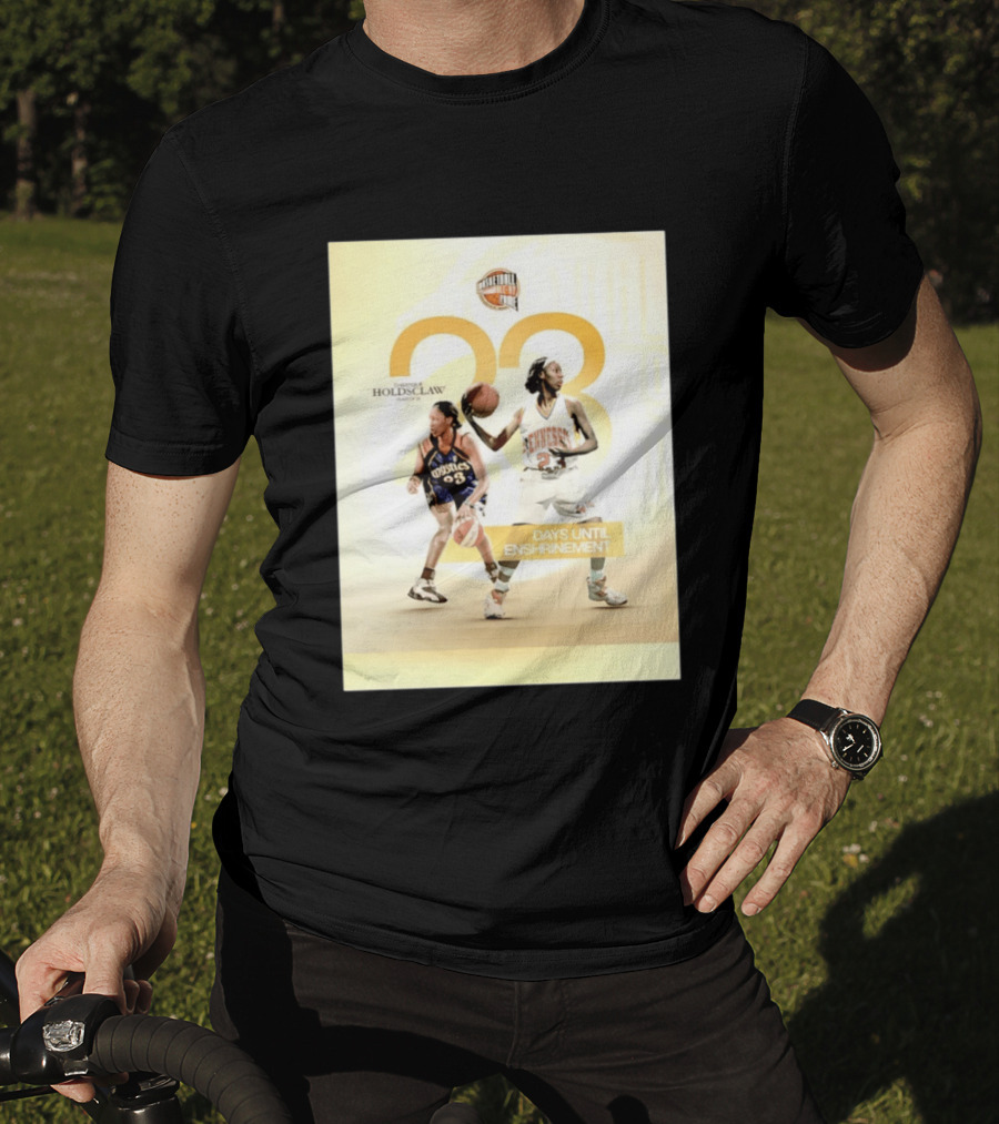 Chamique Holdsclaw Basketball Hall Of Fame 2026 Enshrinement Countdown Tennessee Mystics Number 23 T-Shirt