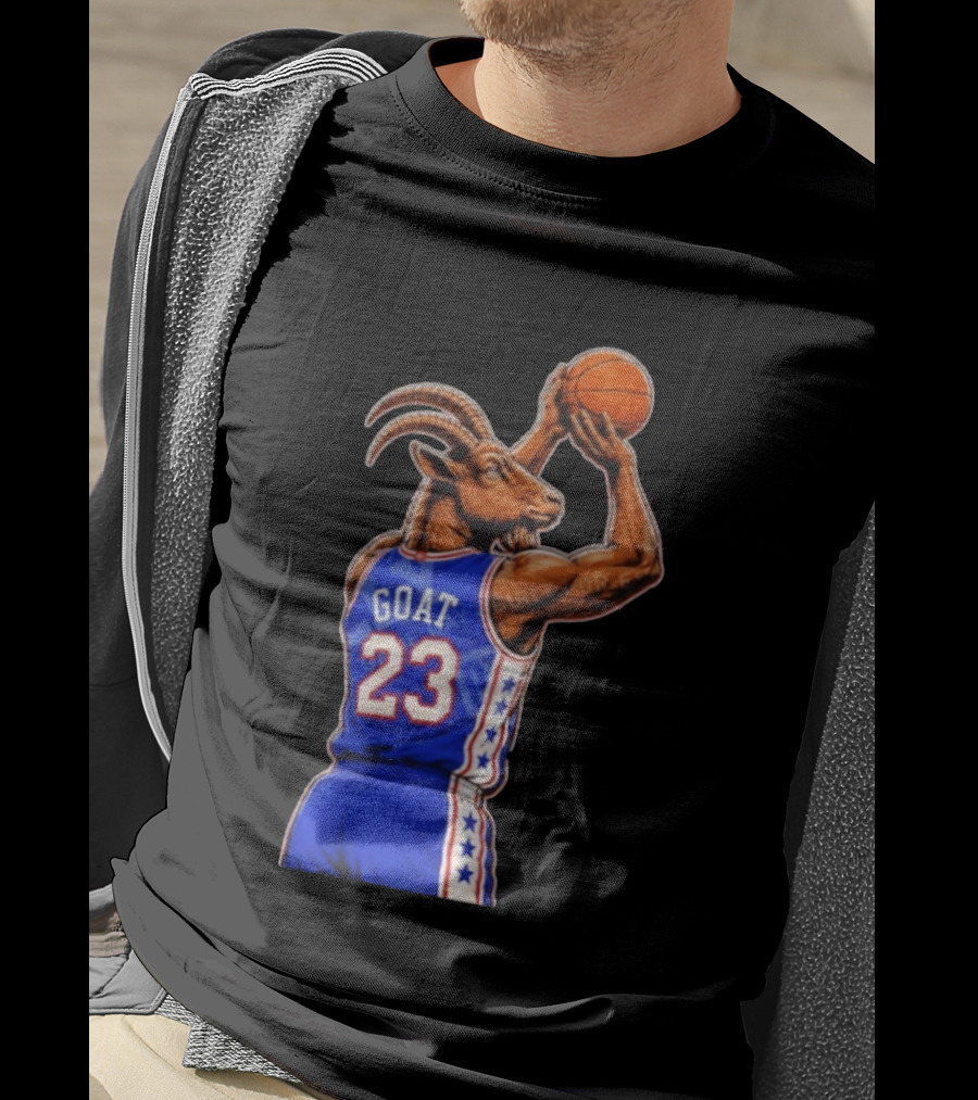 GOAT 23 Basketball Jersey Philadelphia Sixers LeBron James T-Shirt