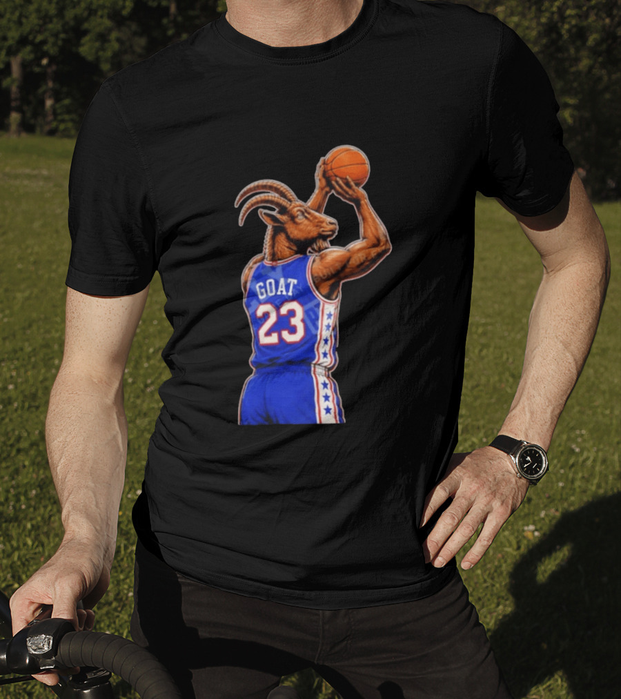GOAT 23 Basketball Jersey Philadelphia Sixers LeBron James T-Shirt