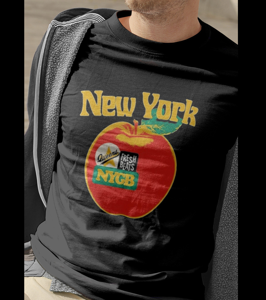 New York Queens Fresh Beats NYGB Apple T-Shirt