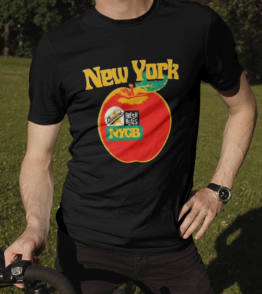 New York Queens Fresh Beats NYGB Apple T-Shirt