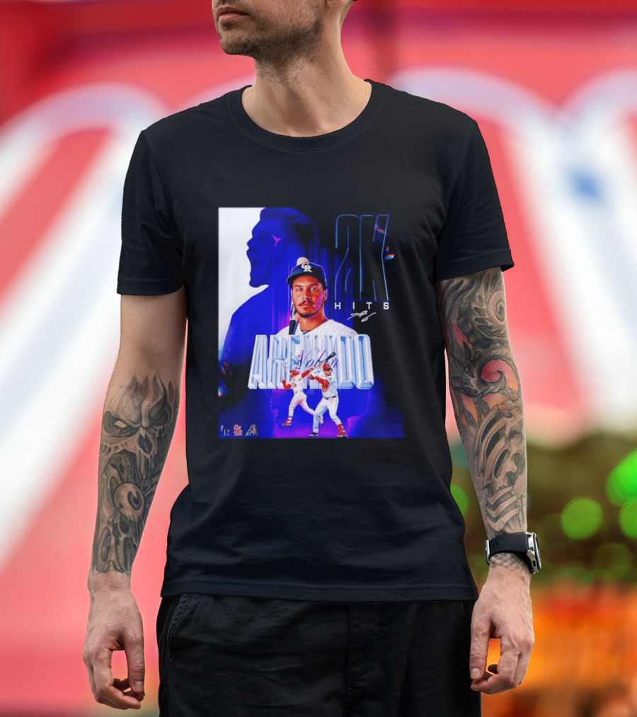 Nolan Arenado 2K Hits Retro Baseball Milestone Celebration T-Shirt