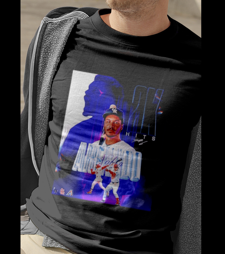 Nolan Arenado 2K Hits Retro Baseball Milestone Celebration T-Shirt