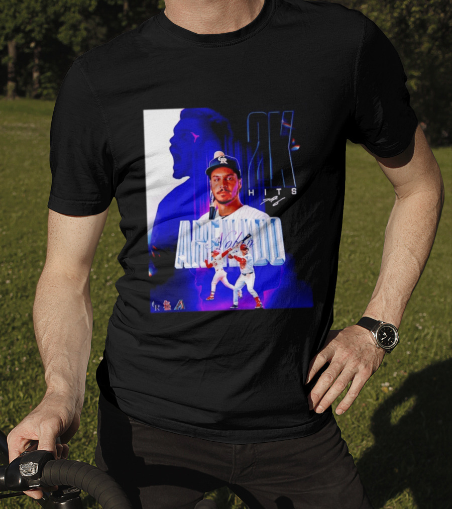 Nolan Arenado 2K Hits Retro Baseball Milestone Celebration T-Shirt