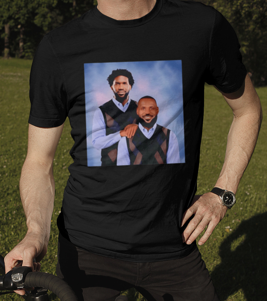 Philadelphia 76ers Lebron James Joel Embiid Step Brothers T-Shirt