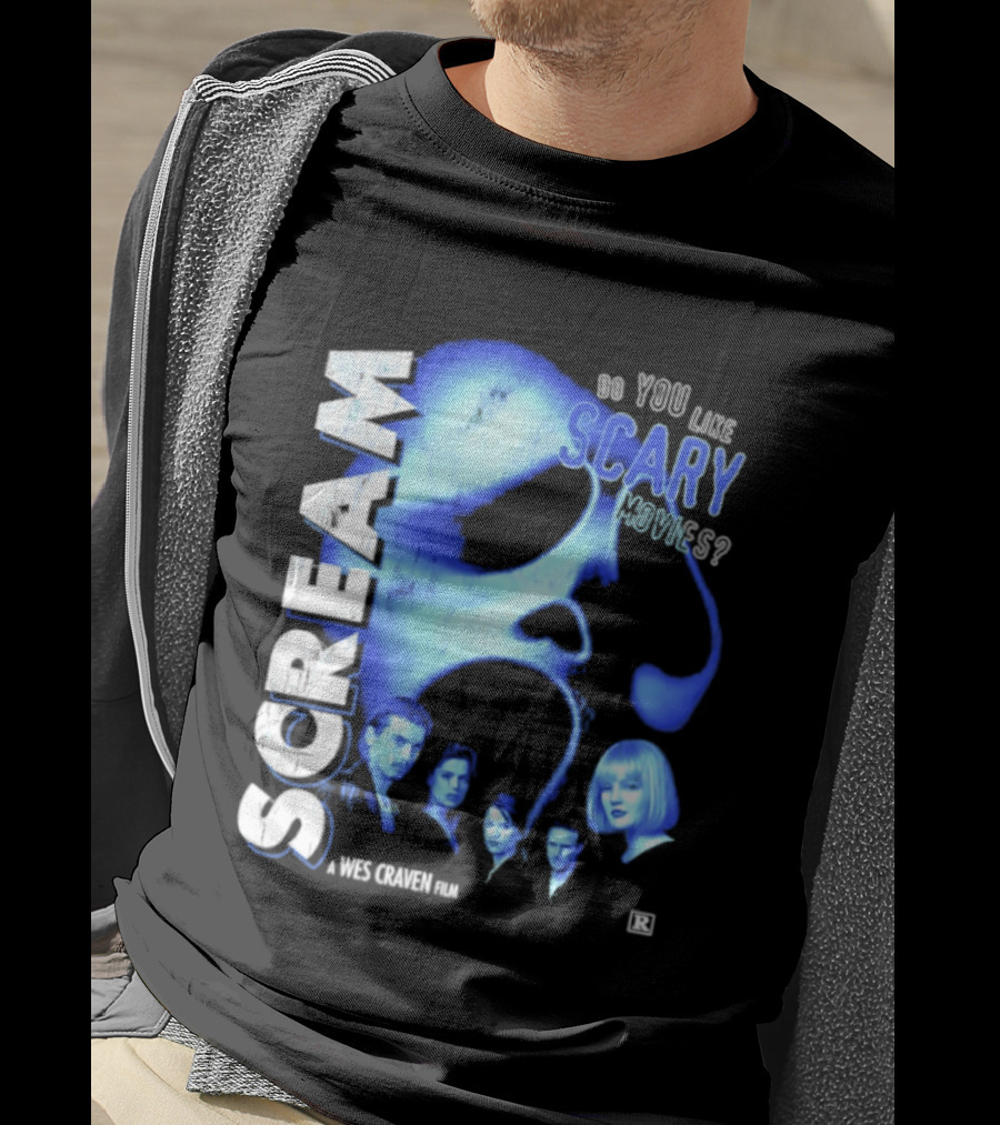 Scream Do You Like Scary Movies A Wes Craven Film Retro Collage T-Shirt
