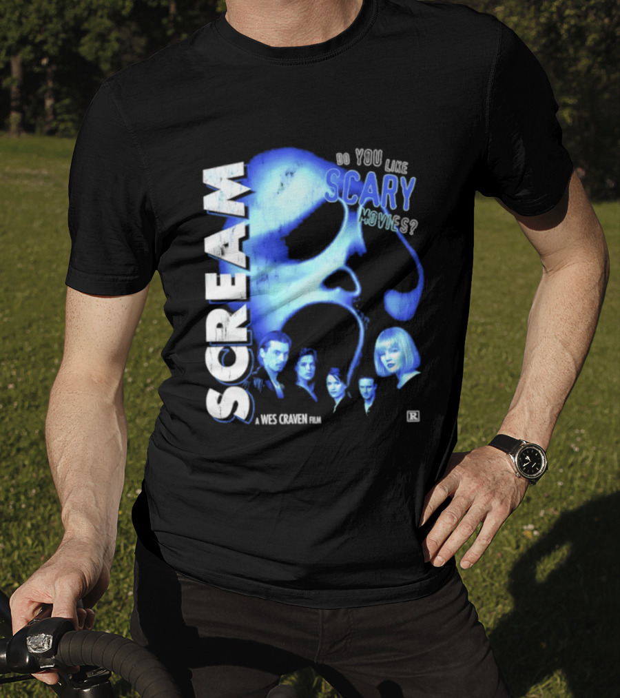 Scream Do You Like Scary Movies A Wes Craven Film Retro Collage T-Shirt
