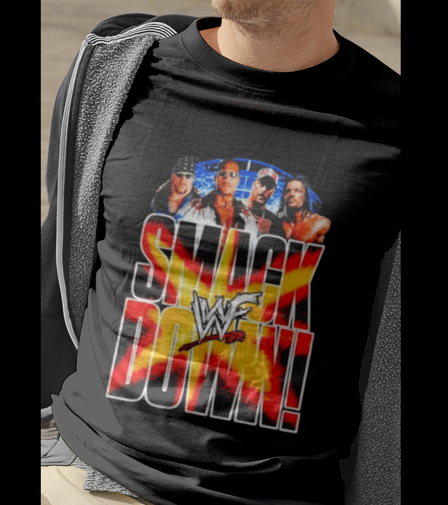 WWF SmackDown The Undertaker The Rock Stone Cold Steve Austin Triple H T-Shirt