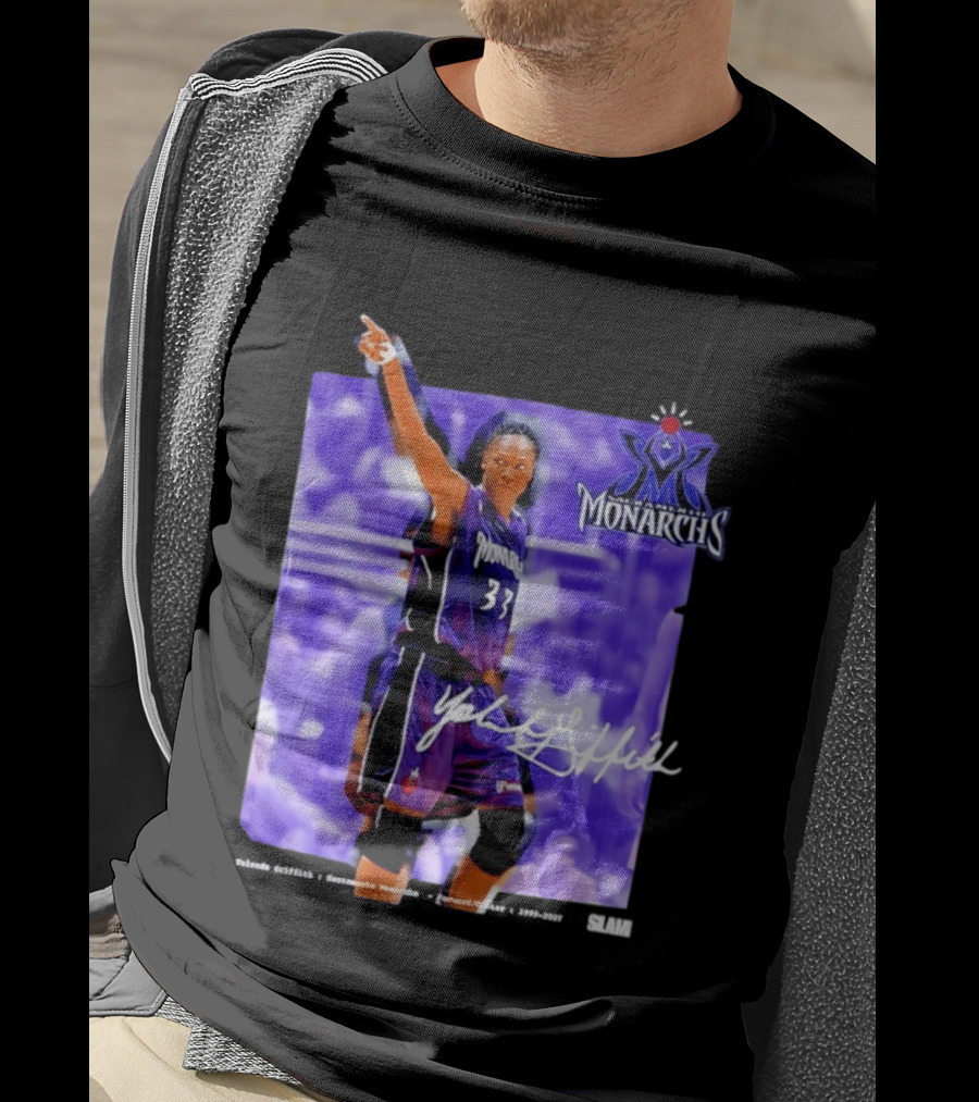 WNBA Yolanda Griffith 33 Sacramento Monarchs Basketball Legends T-Shirt