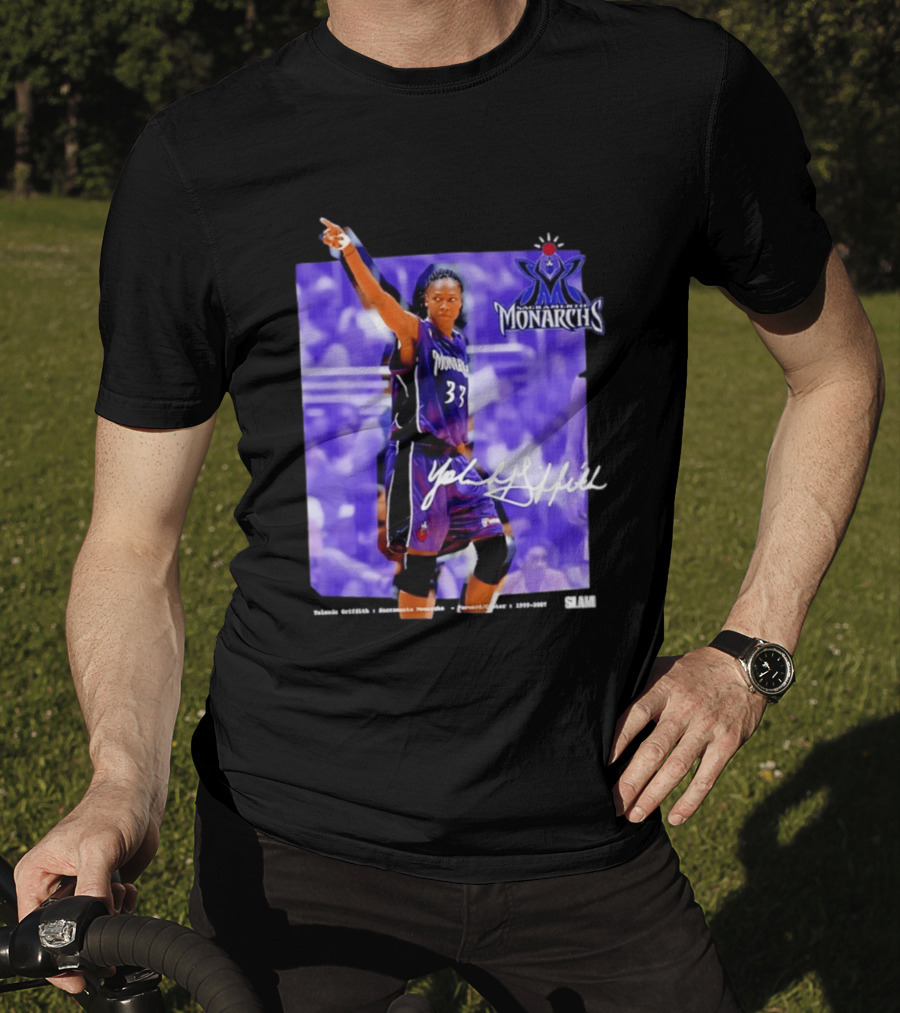 WNBA Yolanda Griffith 33 Sacramento Monarchs Basketball Legends T-Shirt