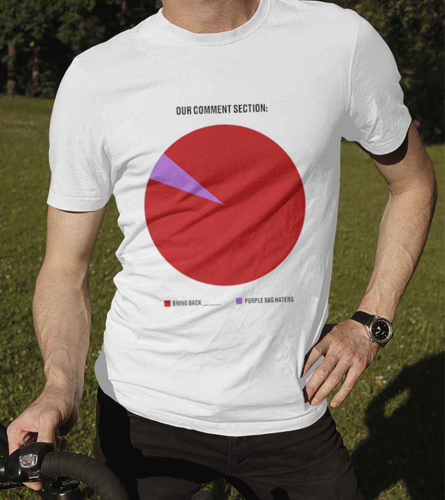 Our Comment Section Bring Back Purple Bag Haters Chart T-Shirt