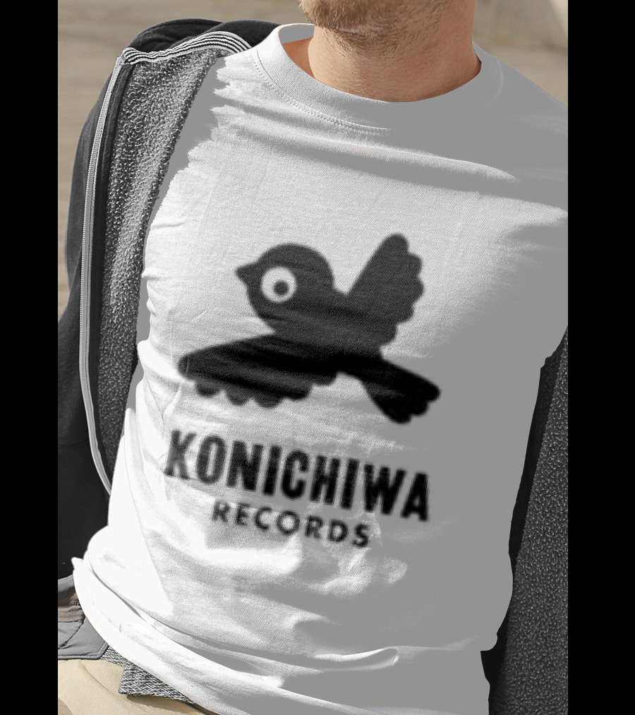 Konichiwa Records Black Bird Icon Gray Robyn Store T-Shirt