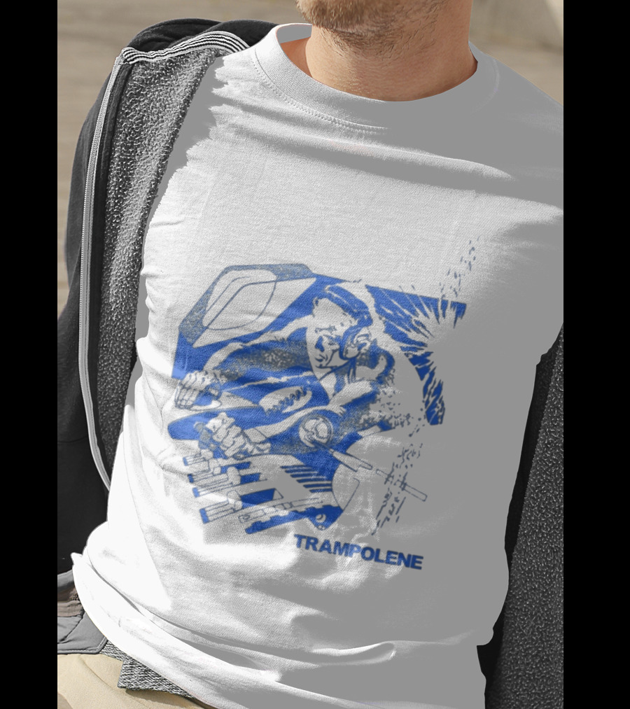 Trampolene DJ Tramps Music Mixing Motorcycle T-Shirt