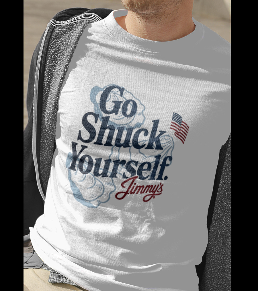 Jimmy's Go Shuck Yourself Oyster American Flag T-Shirt