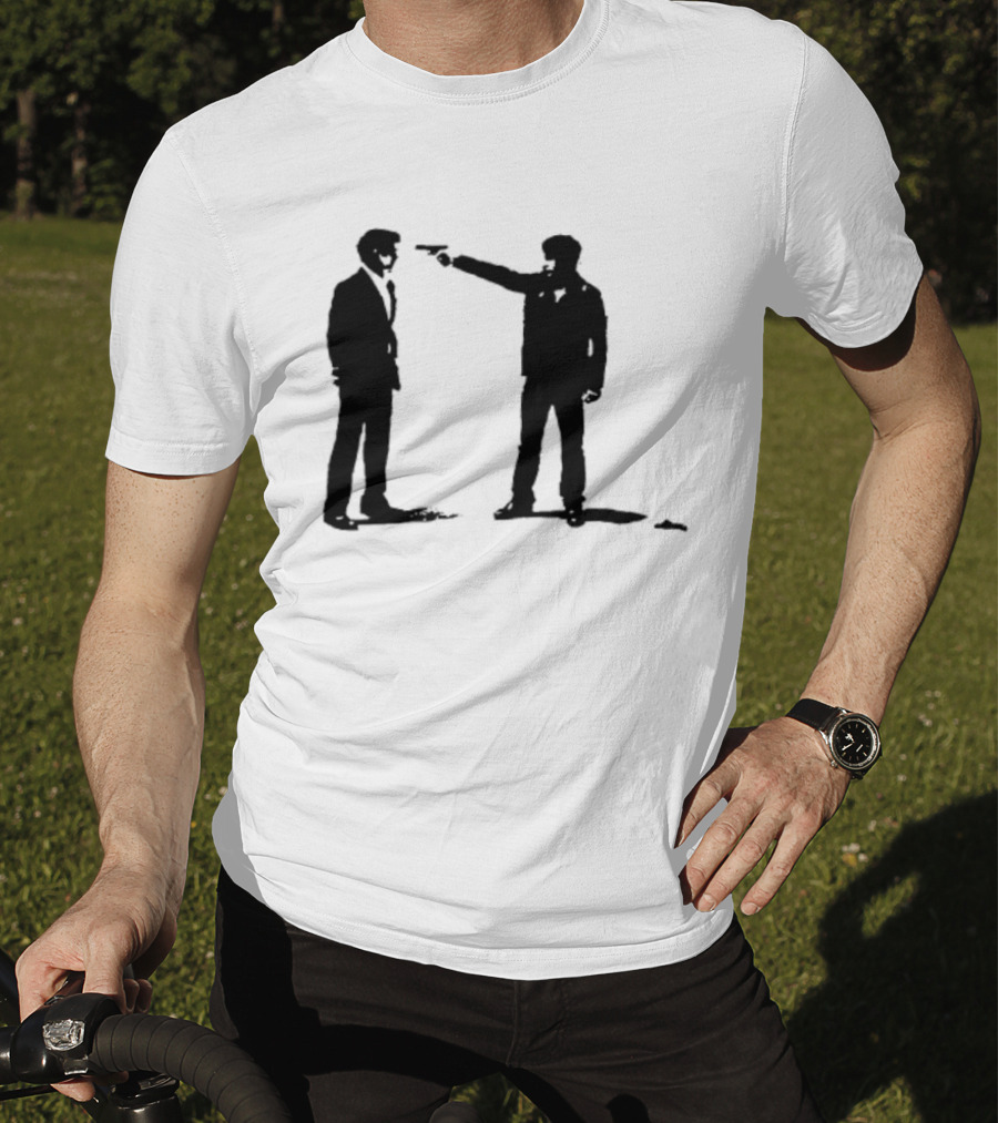 Infernal Affairs Hong Kong Crime Drama Iconic Confrontation Scene T-Shirt