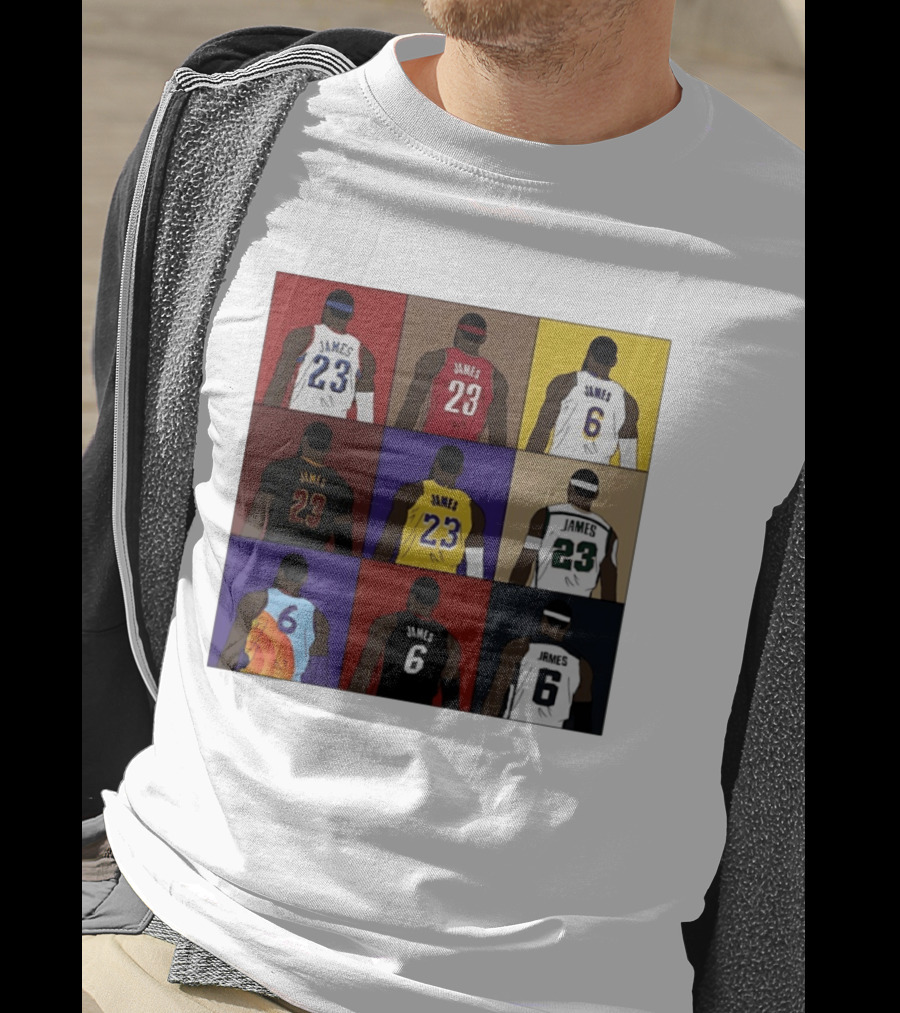 LeBron James Each Team History Philadelphia 76ers NBA 2026 T-Shirt