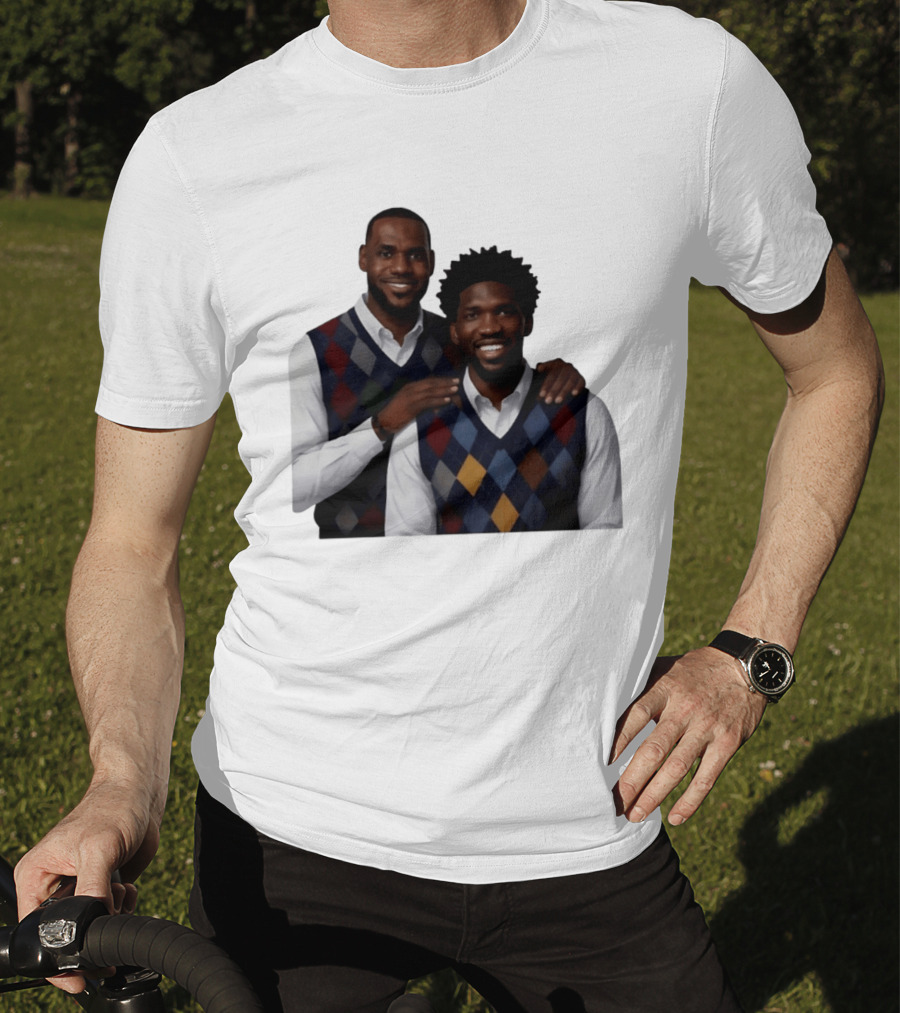 Lebron James Joel Embiid Philadelphia 76ers Step Brothers Crossover NBA Comedy T-Shirt