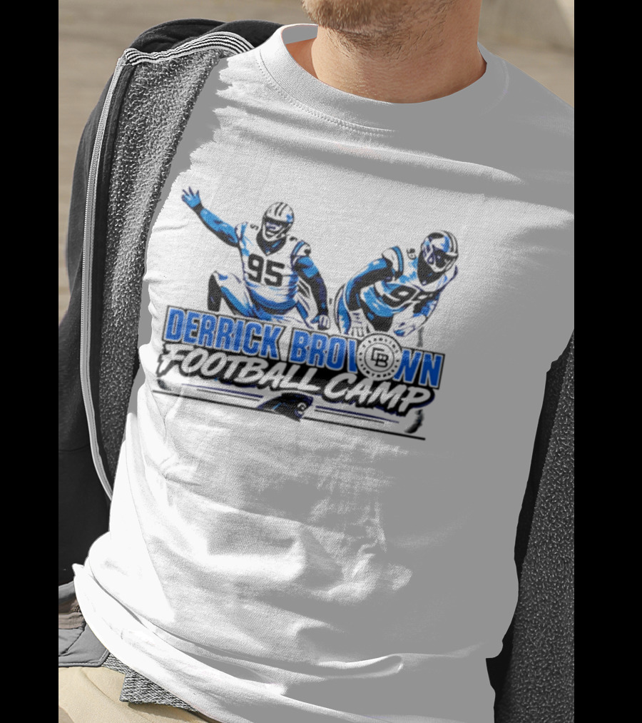 Lee Hunter Derrick Brown Carolina Panthers Football Camp T-Shirt