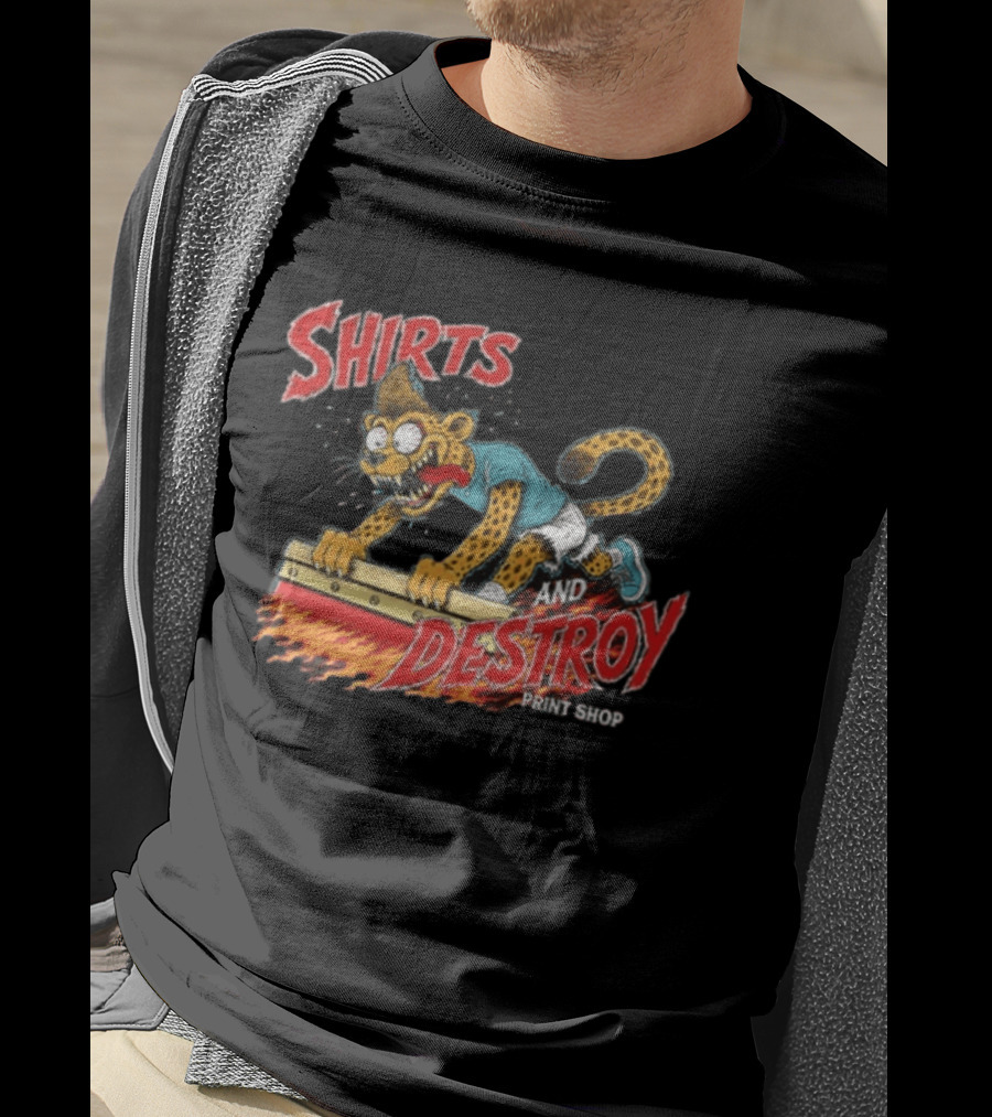 Shirts And Destroy Print Shop Screem Drinting 2 Sided T-Shirt