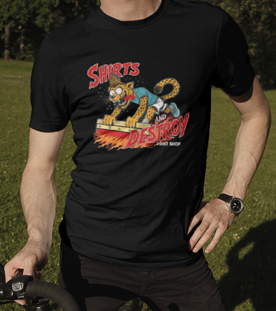 Shirts And Destroy Print Shop Screem Drinting 2 Sided T-Shirt