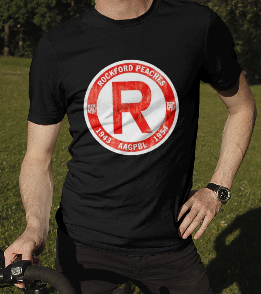 Rockford Peaches 1943 1954 AAGPBL T-Shirt