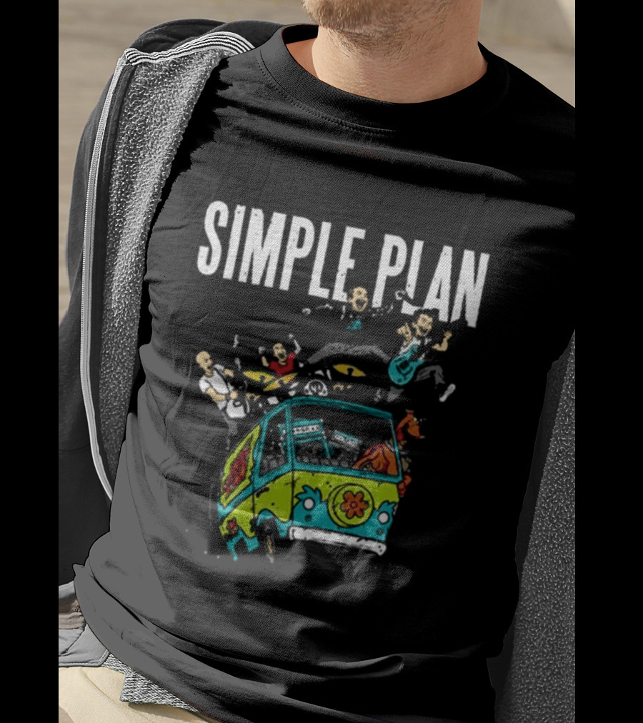 Simple Plan Bigger Than You Think Tour 2026 The Sequel Scooby Doo Mystery Machine Dates T-Shirt