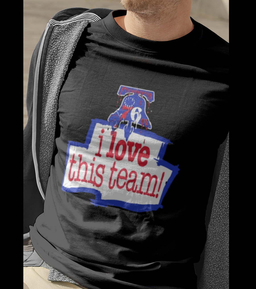 I Love This Team Philadelphia 76ers Basketball 23 LeBron James T-Shirt