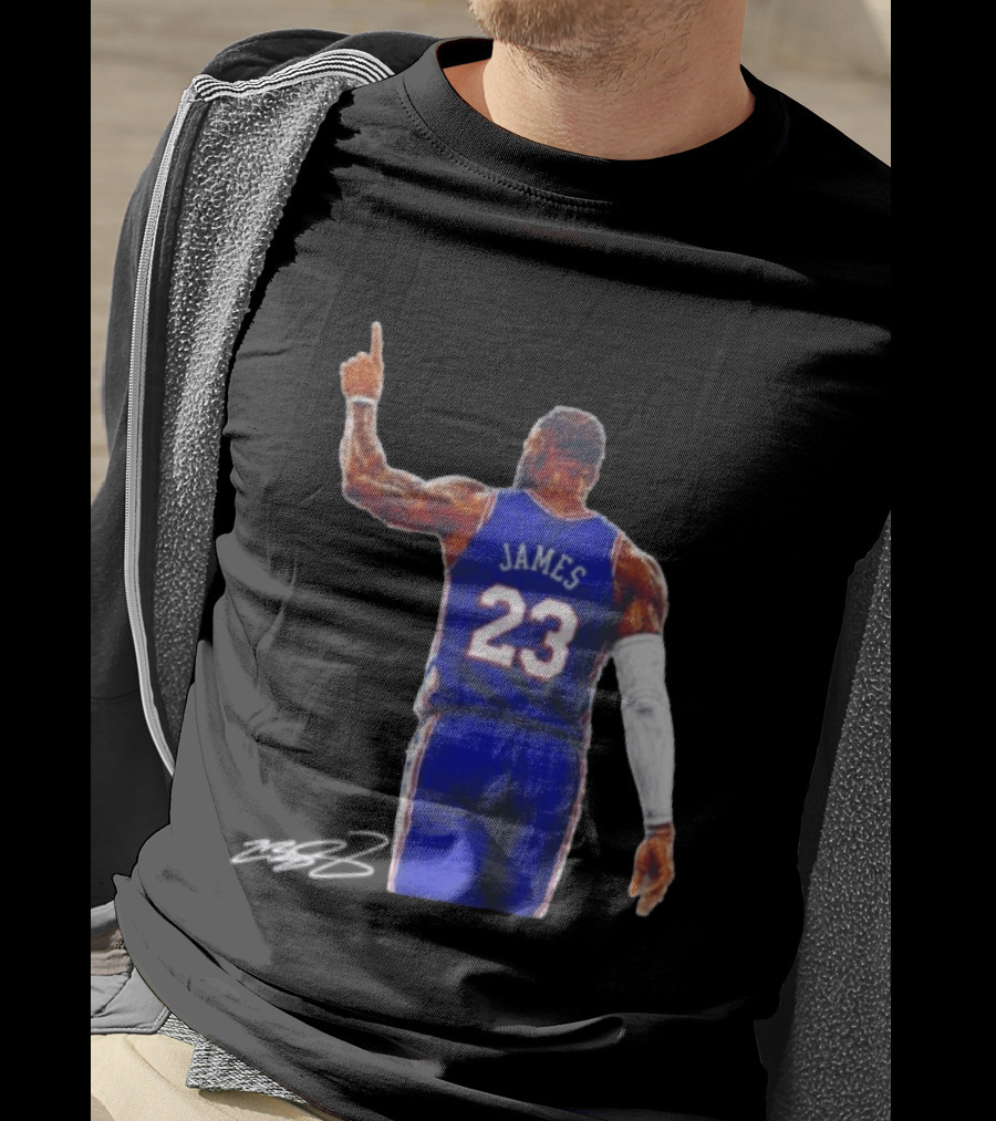 LeBron James 23 Philadelphia 76ers Jersey Iconic Basketball T-Shirt