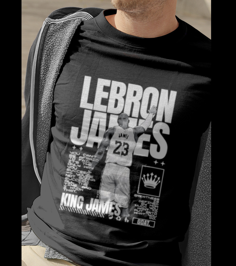 LeBron James Philadelphia 76ers King James NBA Goat 2026 23 T-Shirt