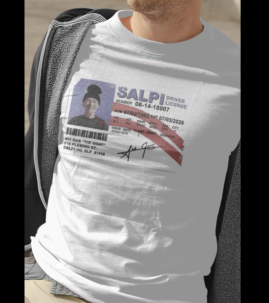 Antoine Griezmann MLS The Goat Salpi Driver License Signature T-Shirt