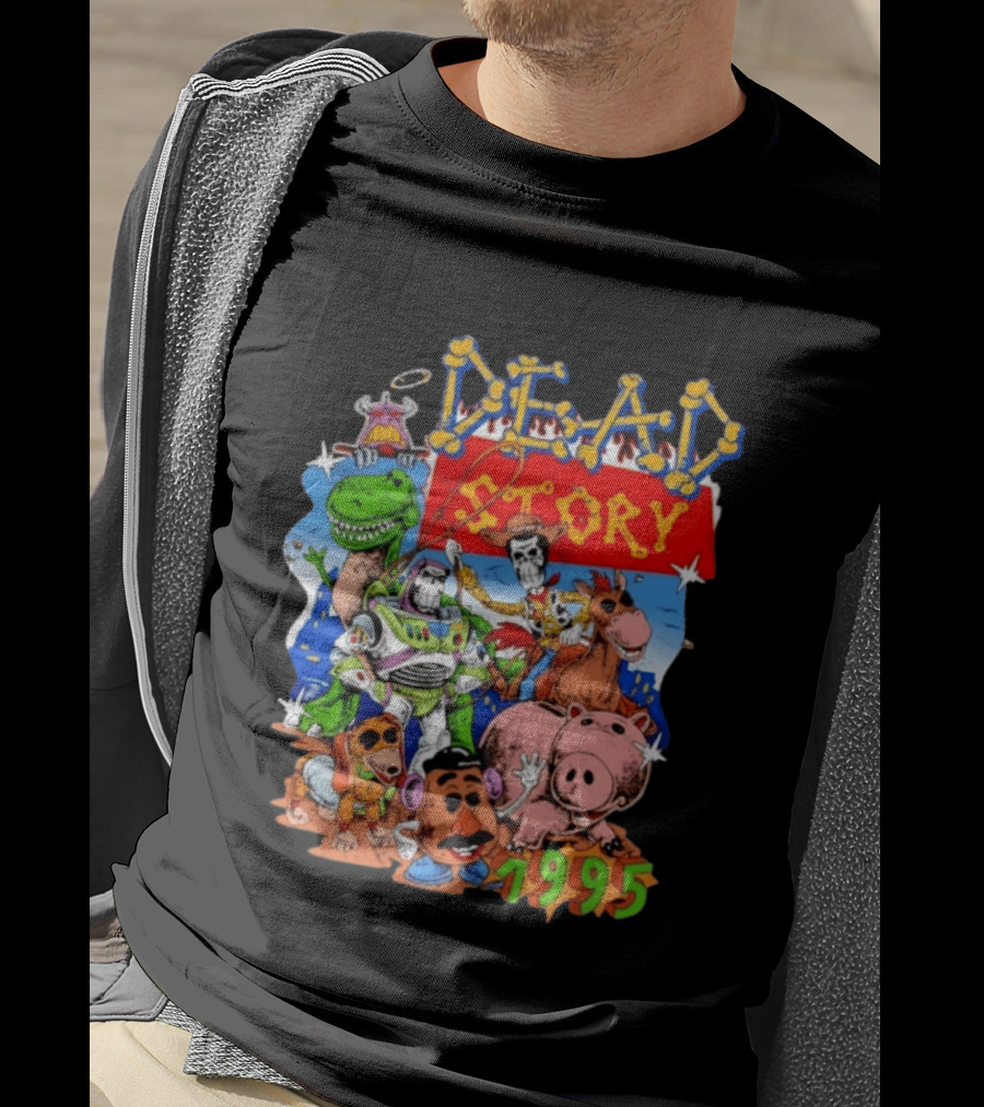 Dead Story Toy Story 1995 Woody Buzz Lightyear Rex Hamm Potato Head Slinky Dog T-Shirt