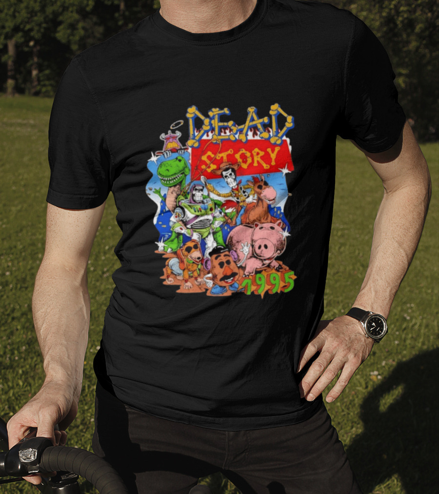 Dead Story Toy Story 1995 Woody Buzz Lightyear Rex Hamm Potato Head Slinky Dog T-Shirt