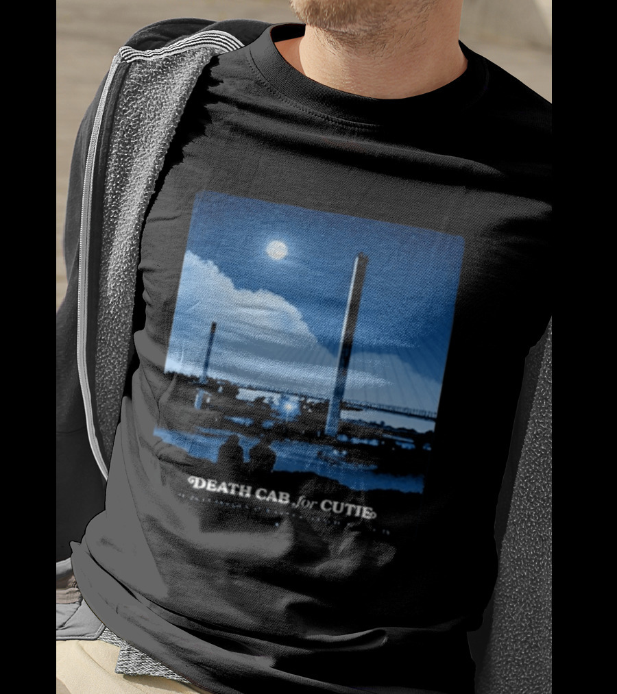 Death Cab For Cutie Council Bluffs IA 2026 Bridge Moonlit T-Shirt