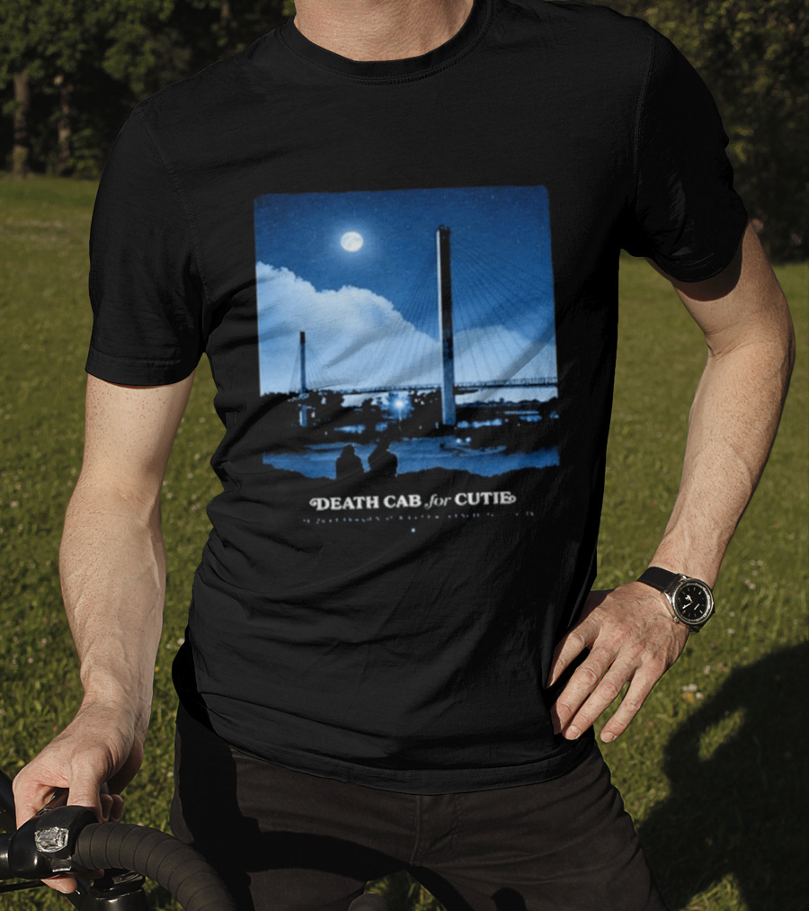 Death Cab For Cutie Council Bluffs IA 2026 Bridge Moonlit T-Shirt