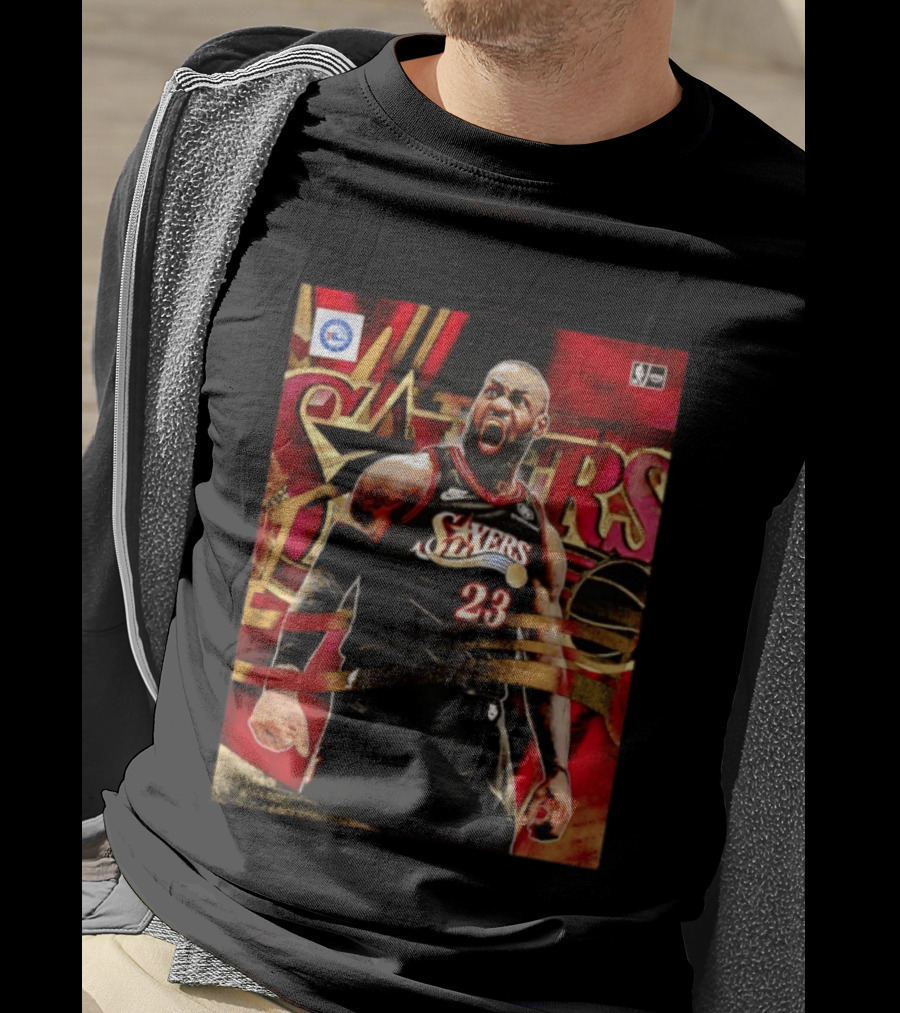 Philadelphia 76ers LeBron James NO.23 NBA Nike NBA League Basketball T-Shirt