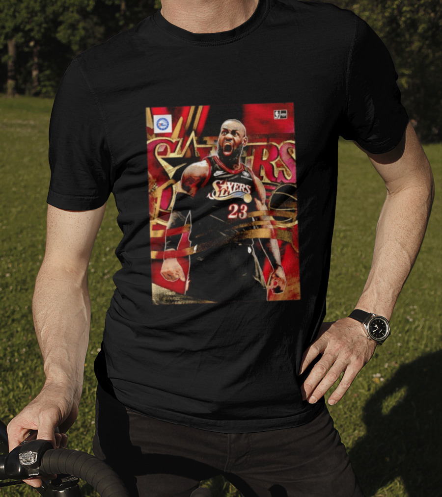 Philadelphia 76ers LeBron James NO.23 NBA Nike NBA League Basketball T-Shirt